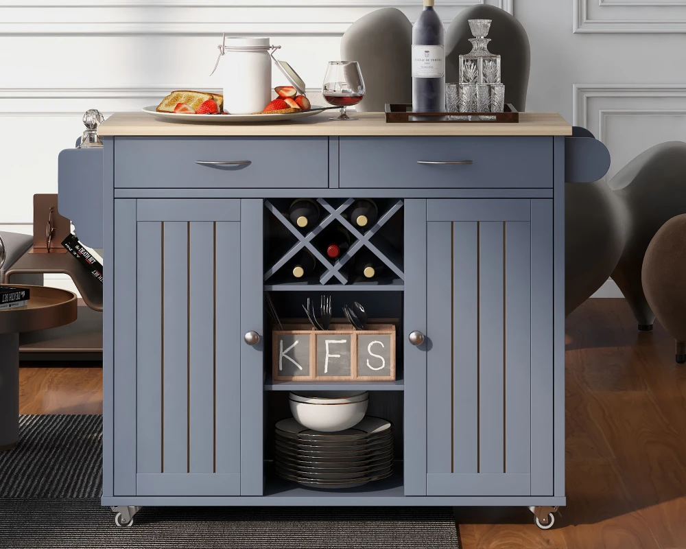 small kitchen movable island